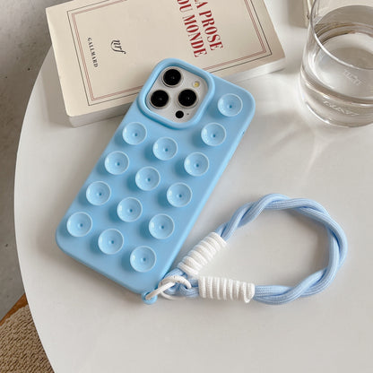 Phone Case Simple Suction Cup Lanyard Protective Cover